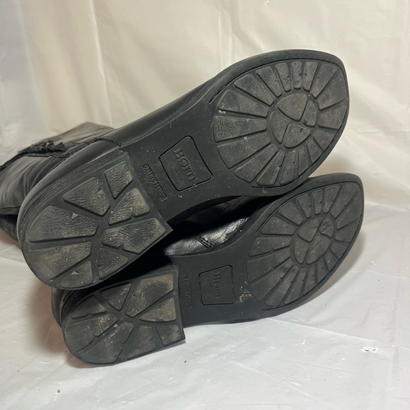 Born Cook Braided Side Leather Suede Tall Boots black size 8 - Picture 11 of 16